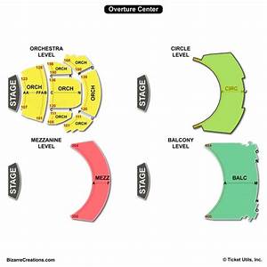 Overture Center Seating Chart Seating Charts Tickets