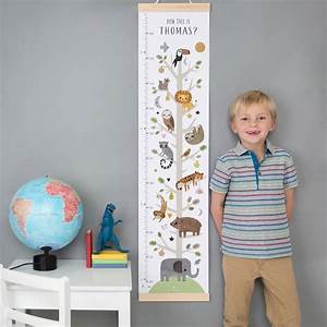 Personalised Animal Tree Height Chart By Made By Ellis