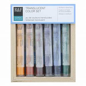 R F Handmade Paints 2960 Oil Pigment Stick Set Of 6 Colors Translucent