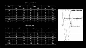 Size Chart Clothing Fashion