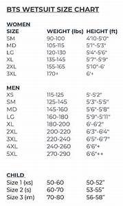 Bts Wetsuit Size Chart Blue Tuna Spearfishing Co