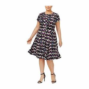  Howard Womens Belted Shift Dress Ppl 14w Plus Size Walmart