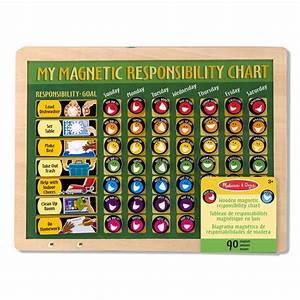  Doug Deluxe Wooden Magnetic Responsibility Chart With 90