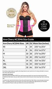 The London Corset Company Chery Ac2046 Waist Trainer Size Chart