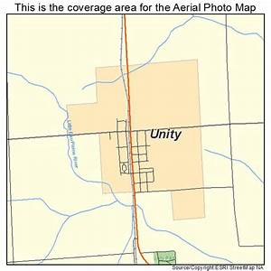 Aerial Photography Map Of Unity Wi Wisconsin