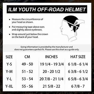 Youth Helmet Size Chart