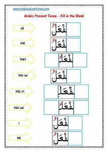 Arabic Present Tense Conjugation Laminated Page 001 Learn Arabic