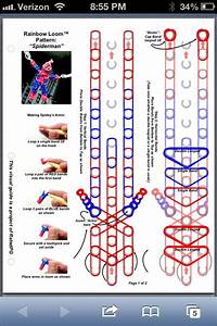 121 Best Images About Rainbow Loom Charts And Template On Pinterest