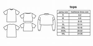 Clothing Size Chart Pansy