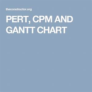 Pert Cpm And Gantt Chart Program Evaluation Gantt Chart Management