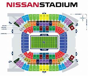 Nissan Stadium Seating Guide Tennessee Titans Tennesseetitans Com