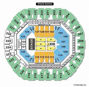 Oracle Arena Oakland Ca Seating Chart View