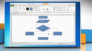 How To Make A Flow Chart In Excel 2010 Youtube