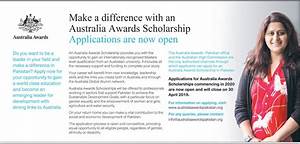 Australia Award Scholarship 2024 Pakistan Application Form