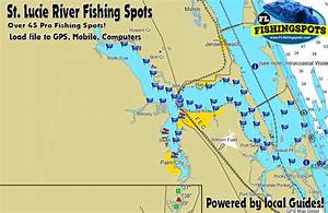 St River Florida Fishing Spots Map Gt Gt Stuart Florida