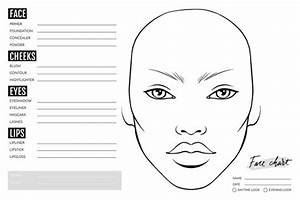Free Blank Face Charts For Makeup Tutor Suhu