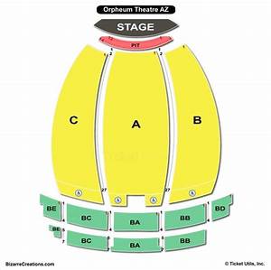 Orpheum Theater Seating Chart Phoenix Awesome Home