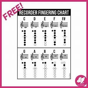 Freebie Recorder Chart Free By Sillyomusic Tpt