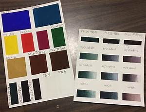 Made Some Gouache Color Mixing Sheets Right Sheet Shows Mixed Blacks