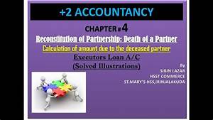 Death Of A Partner Calculation Of Amount Due To The Deceased Partner