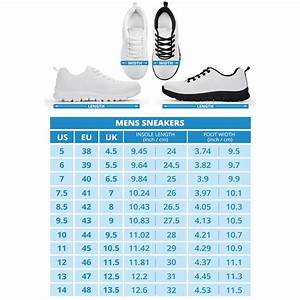 Size Chart Running Shoes Designs By Myutopia Shout Out
