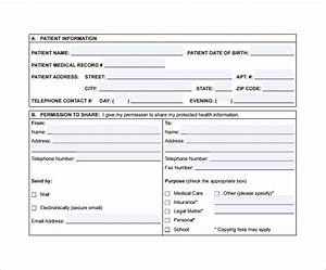 Free 7 Generic Medical Records Release Forms In Pdf Ms Word