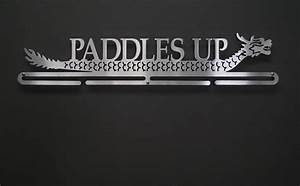 Dragon Boat Paddles Up Sport Running Medal Displays The