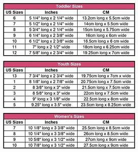 Perfect Chart For Sizing Crocheted Slippers For Each Shoe Size With