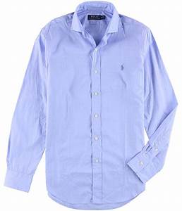 Polo Ralph New Blue Mens Size Xl Button Down Long Sleeve Shirt