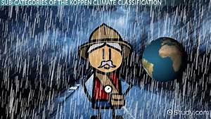 Koppen Climate Classification System Zones Map Lesson Study Com
