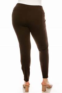 Zac Chocolate Figure Defining Legging Pants