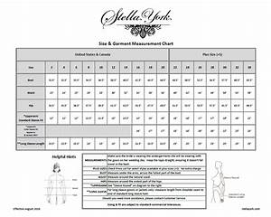Wedding Dress Size Chart Stella York Rochel Chestnut