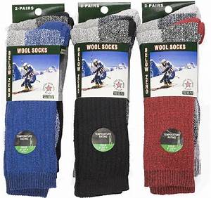 6 Pairs Of Excellent Mens Merino Wool Thermal Socks Size 10 15 At