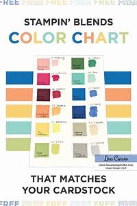 Free Color Chart To Match Stampin 39 Blends To Cardstock Card Making