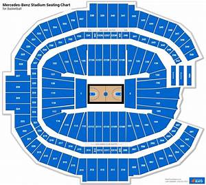 Mercedes Benz Stadium Seating Charts For Basketball Rateyourseats Com