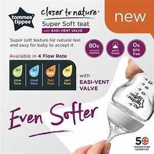 Tommee Tippee Closer To Nature Super Soft Teat Slow Flow