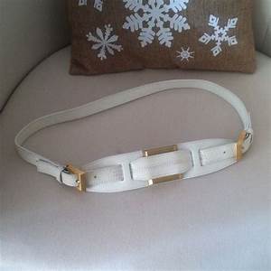 Cco 2 X Hp White Leather Fendi Belt Fendi Belt Fendi Leather