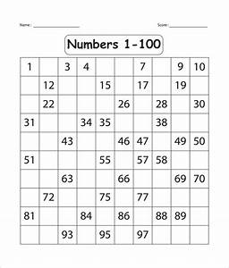 Missing Numbers 1 To 100 Printable Chart Grade Missing Number 1st Vrogue