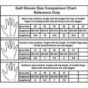 Ladies Glove Sizing Chart