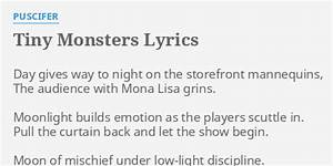 Quot Tiny Monsters Quot Lyrics By Puscifer Day Gives Way To