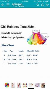 Rainbow Tutu Girl Rainbow Year 11 Tutu Skirt Size Chart Costume