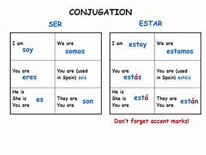 Cool Estar Conjugation References