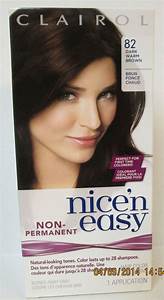 Clairol Nice 39 N Easy Non Permanent Hair Color 82 Darkwarm Brown 1 Kit