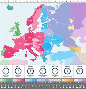 Időzóna Térkép Európa Térkép