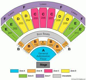 White River Amphitheater Seating Chart White River Amphitheater