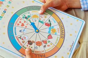Wheel Of The Year Seasons Wheel Homeschool Toddler Etsy De