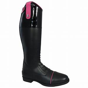 Brogini Diamante Kids Girls Leather Showing Horse Long Riding Boots