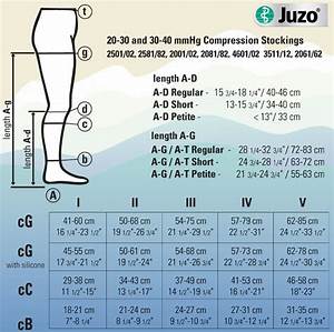 Juzo Knee High Compression Socks W Silicone Band 2001ad 20 30mmhg