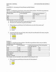 Cost Accounting And Control Sample Problems Bsa Chapter 14
