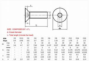 M8 M10 316 Stainless Steel A4 Countersunk Flat Hex Socket Head Screws